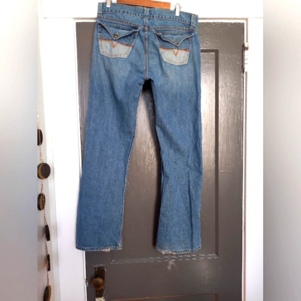 Guess Women's Blue Denim Bootcut Jeans